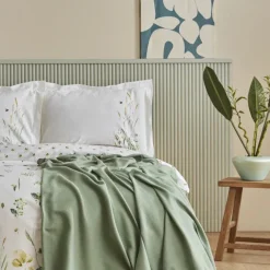 Karaca Home Herbal 100% Baumwolle Doppelbett Bettwäsche Set Weiß Weıß01 Discount