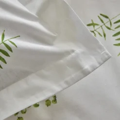 Karaca Home Herbal 100% Baumwolle Doppelbett Bettwäsche Set Weiß Weıß01 Discount
