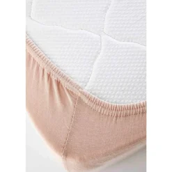 Karaca Home Jersey Fitted Bettlaken Lachs Rosa (140x200 cm) Öko-Tex Zertifiziert Somon Best