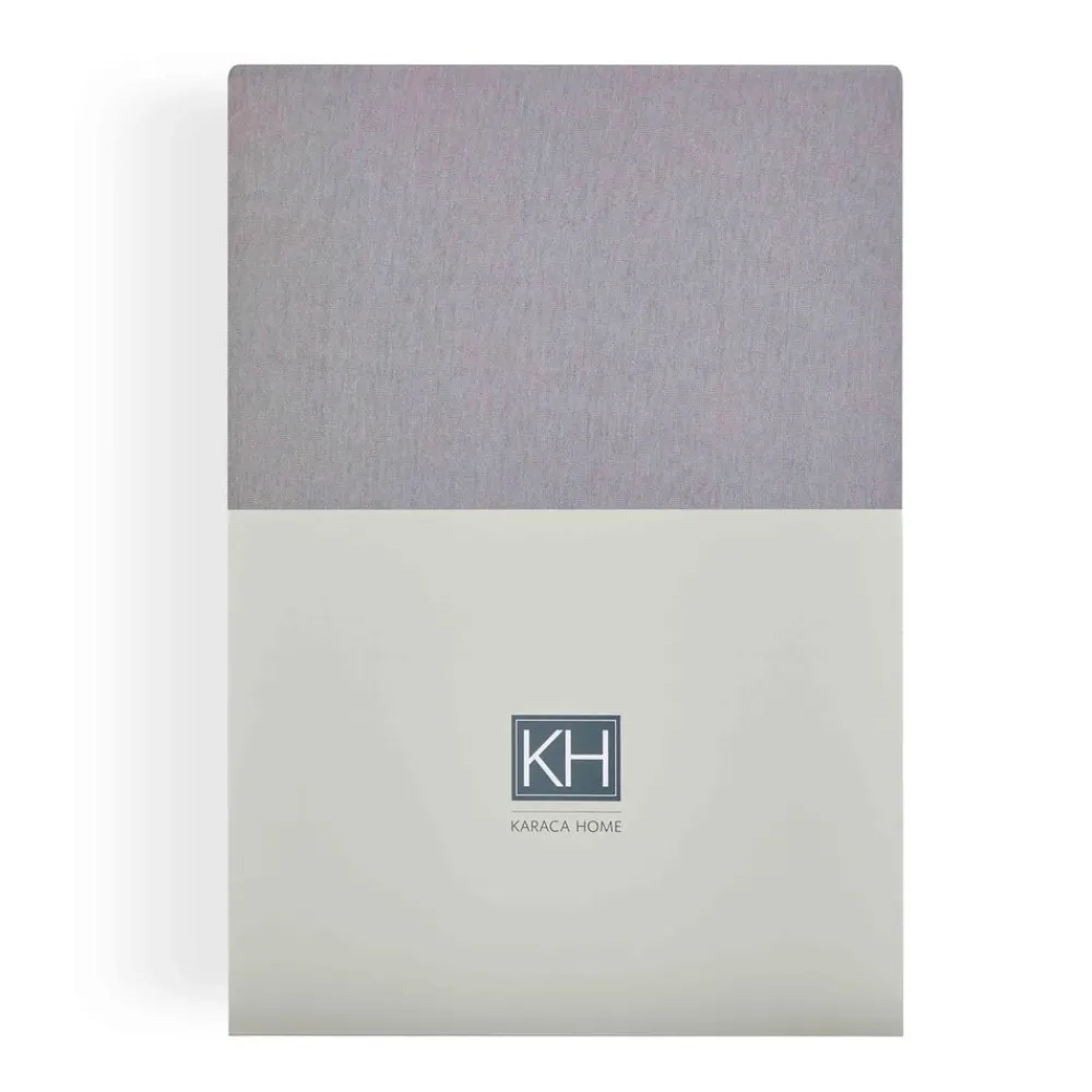 Karaca Home Jersey Fitted Bettlaken Grau Einzel (90x200 cm) Grau02 Best