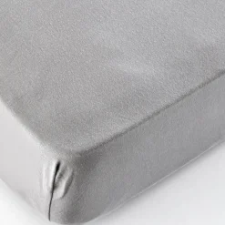 Karaca Home Jersey Fitted Bed Sheet Grey 200x200 cm + 30 cm Öko-Tex Zertifiziert Grau02 Clearance