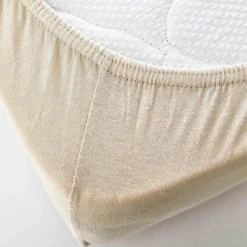 Karaca Home Jersey Fitted Bed Sheet 120x200 cm + 30 cm Öko-Tex Zertifiziert Beıge01 Best