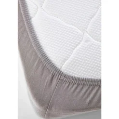 Karaca Home Jersey Fitted Bettlaken Grau (100x200 cm) Öko-Tex Zertifiziert Grau02 Online