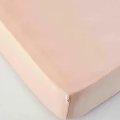 Karaca Home Jersey Fitted Bed Sheet Salmon Pink 100x200 cm + 30 cm Öko-Tex Zertifiziert Somon Sale