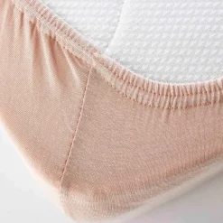 Karaca Home Jersey Fitted Bed Sheet Salmon Pink 100x200 cm + 30 cm Öko-Tex Zertifiziert Somon Sale