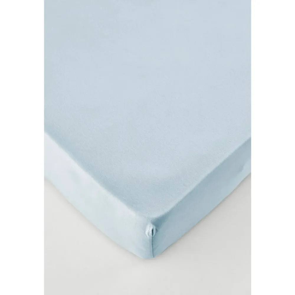 Karaca Home Jersey Fitted Bettlaken (200x200 cm) Öko-Tex Zertifiziert Hellblau Online