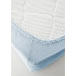 Karaca Home Jersey Fitted Bettlaken (200x200 cm) Öko-Tex Zertifiziert Hellblau Online