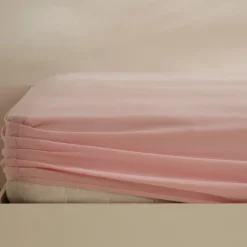 Karaca Home Jersey Spannbettlaken, 160x200+30cm, Dusty Pink Staubıges Rosa