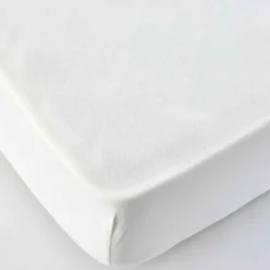 Karaca Home Jersey Spannbetlaken weiß 90x200 cm + 30 cm Öko-Tex zertifiziert Ecru01 Outlet