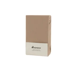 Karaca Home Jerseystretch Spannbettlaken, 200x200+30cm, Beige Beıge