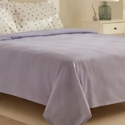 Karaca Home Joy Coastal 100% Baumwolle Doppelbettdecken-Set - Lila Lıla01 Online