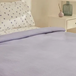 Karaca Home Joy Coastal 100% Baumwolle Doppelbettdecken-Set - Lila Lıla01 Online