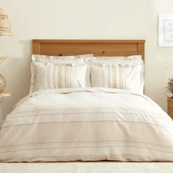 Karaca Home Keira 100% Baumwolle Bettwäsche-Set Beige Beıge01