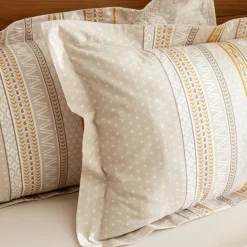Karaca Home Keira 100% Baumwolle Bettwäsche-Set Beige Beıge01