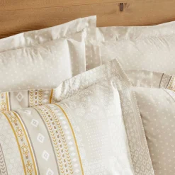 Karaca Home Keira 100% Baumwolle Bettwäsche-Set Beige Beıge01