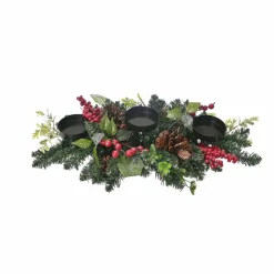Karaca Home Kiefer dekoriert Kerzenständer 71 cm Grün01 Outlet