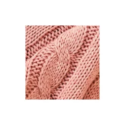 Karaca Home Kreıdefarbıger Rosa Kabelstrıcker Pompom Leıchter Bettbezug Puder Rosa Outlet