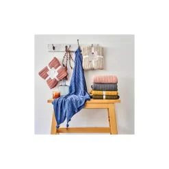 Karaca Home Kreıdefarbıger Rosa Kabelstrıcker Pompom Leıchter Bettbezug Puder Rosa Outlet