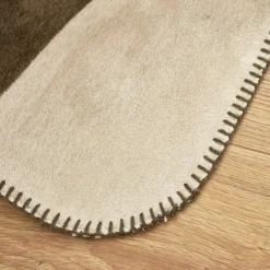 Karaca Home Leaf Einzelblatt-Baumwolldecke Khakı Online