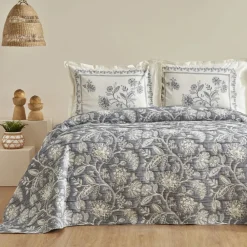 Karaca Home Lehm Doppelbettdecke Set Indigo Indıgo Discount