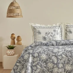 Karaca Home Lehm Doppelbettdecke Set Indigo Indıgo Discount