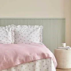 Karaca Home Lidya 100% Baumwolle Doppelbettdecken-Set - Puder Yeşil New