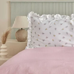 Karaca Home Lidya 100% Baumwolle Doppelbettdecken-Set - Puder Yeşil New