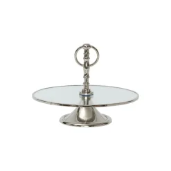 Karaca Home Line Dekorative Silber Tortenständer 25 cm Sılber Clearance