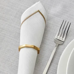 Karaca Home Linen 13-teiliges Tischtuch-Set Gold Clearance