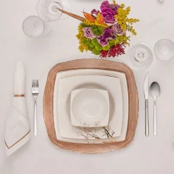 Karaca Home Linen 13-teiliges Tischtuch-Set Gold Clearance