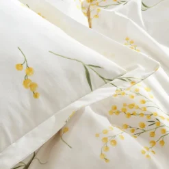 Karaca Home Loretta 100% Baumwolle Einzelbett Bettwäsche Set, Gelb Sale