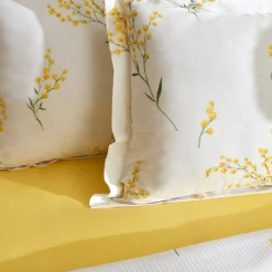 Karaca Home Loretta 100% Baumwolle Einzelbett-Piké-Set, Gelb Yellow Outlet