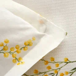 Karaca Home Loretta 100% Baumwolle Einzelbett-Piké-Set, Gelb Yellow Outlet