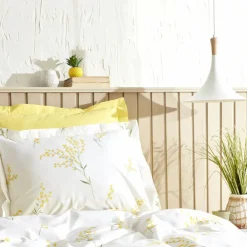 Karaca Home Loretta 100% Baumwolle Doppel Bettbezug Set Gelb Clearance