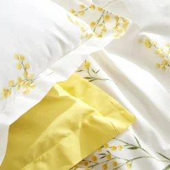 Karaca Home Loretta 100% Baumwolle Doppel Bettbezug Set Gelb Clearance