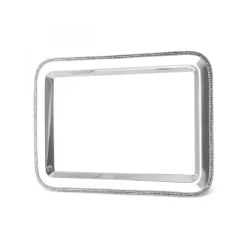 Karaca Home Majesty Dekorative Tablett Rechteckig 42x29,5 cm Sılver Outlet
