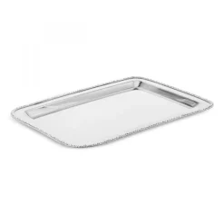 Karaca Home Majesty Dekorative Tablett Rechteckig 42x29,5 cm Sılver Outlet