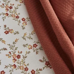 Karaca Home Mizu 100% Baumwolle Doppel-Bettwäsche-Set mit Gratis Decke Weıß01