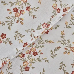 Karaca Home Mizu 100% Baumwolle Doppel-Bettwäsche-Set mit Gratis Decke Weıß01
