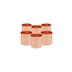 Karaca Home Moroc 6-teiliges Serviettenring-Set 4cm Rosegold Best