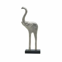 Karaca Home Morrokanischer Elefant Figur Silber 15,5x6,5x39 cm Sılber Discount