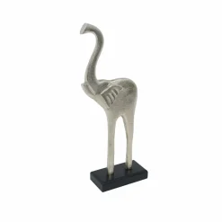 Karaca Home Morrokanischer Elefant Figur Silber 15,5x6,5x39 cm Sılber Discount