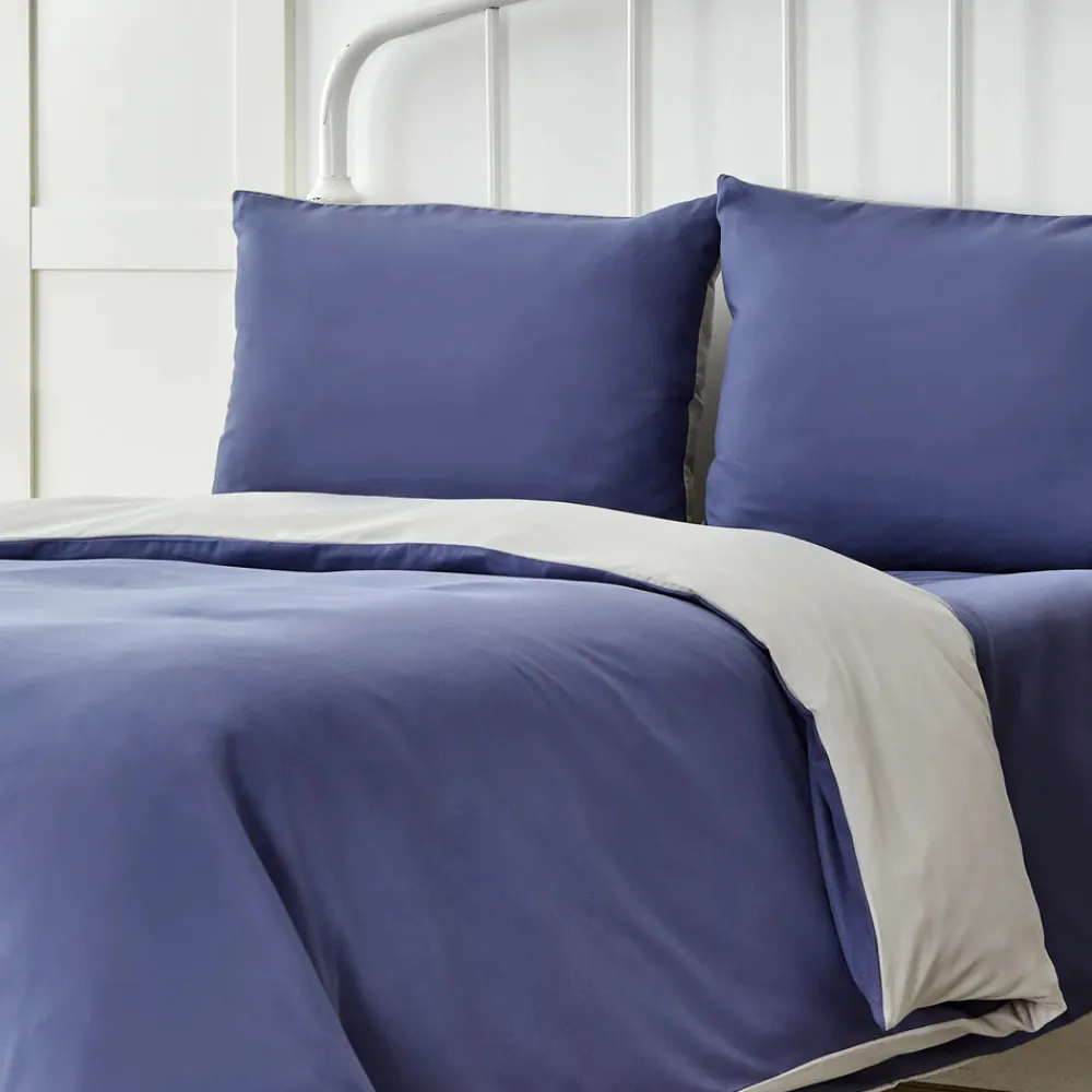 Karaca Home Navy&Hellgrau Doppel Bettbezug Set (200 x 200 cm) Best