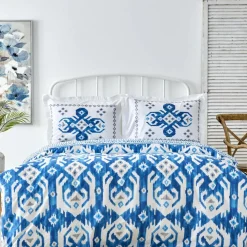Karaca Home Neos Blau 100% Baumwolle Einzelbettdecke Set Blau01 Online