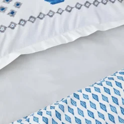 Karaca Home Neos Blau 100% Baumwolle Einzelbettdecke Set Blau01 Online