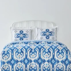 Karaca Home Neos Blaues Baumwolle Doppel Bettbezug-Set Blau01 Online