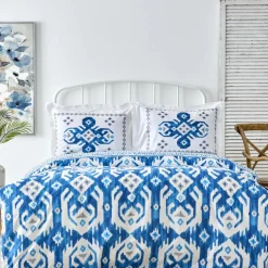 Karaca Home Neos Blaues Baumwolle Doppel Bettbezug-Set Blau01 Online
