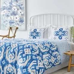 Karaca Home Neos Blaues Baumwolle Doppel Bettbezug-Set Blau01 Online