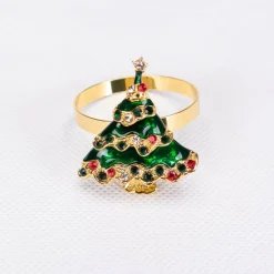 Karaca Home Neujahr Baum 2 Stück Serviettenring Gold Online
