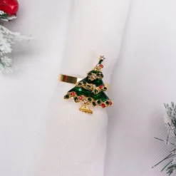 Karaca Home Neujahr Baum 2 Stück Serviettenring Gold Online